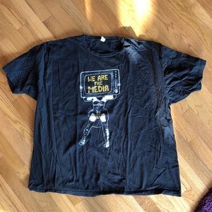 Amanda Palmer We are the Media T-shirt XXL